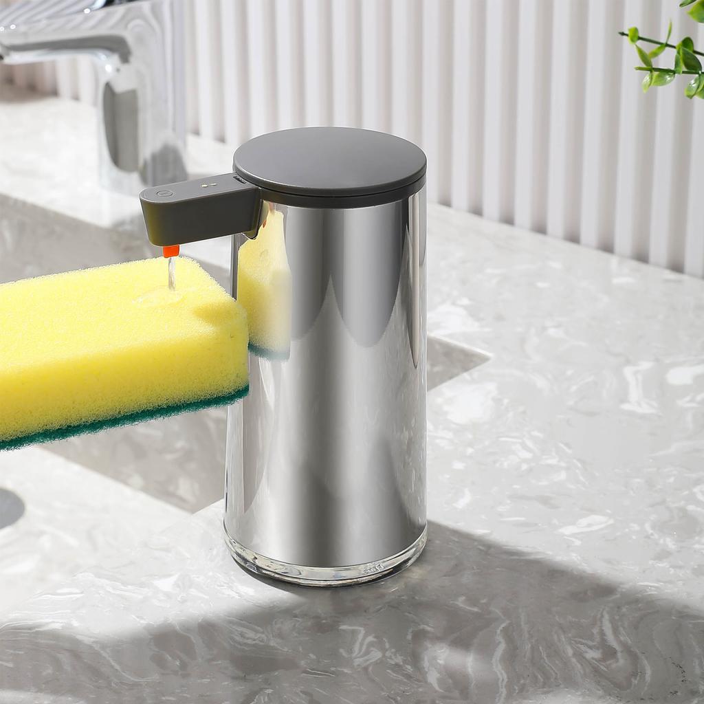 Soap Dispensers Automatic Soap Dispenser Liquid Soap Dispensers Silver Automatic Soap Dispenser Soap Dispenser for Kitchen Sink