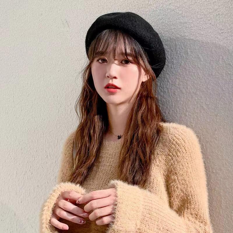 Vintage Berets Cap for Women Outdoor Causal Hat Japanese Streetwear Ins Designer Autumn Warm Painter Hat Sweet Soft Hat