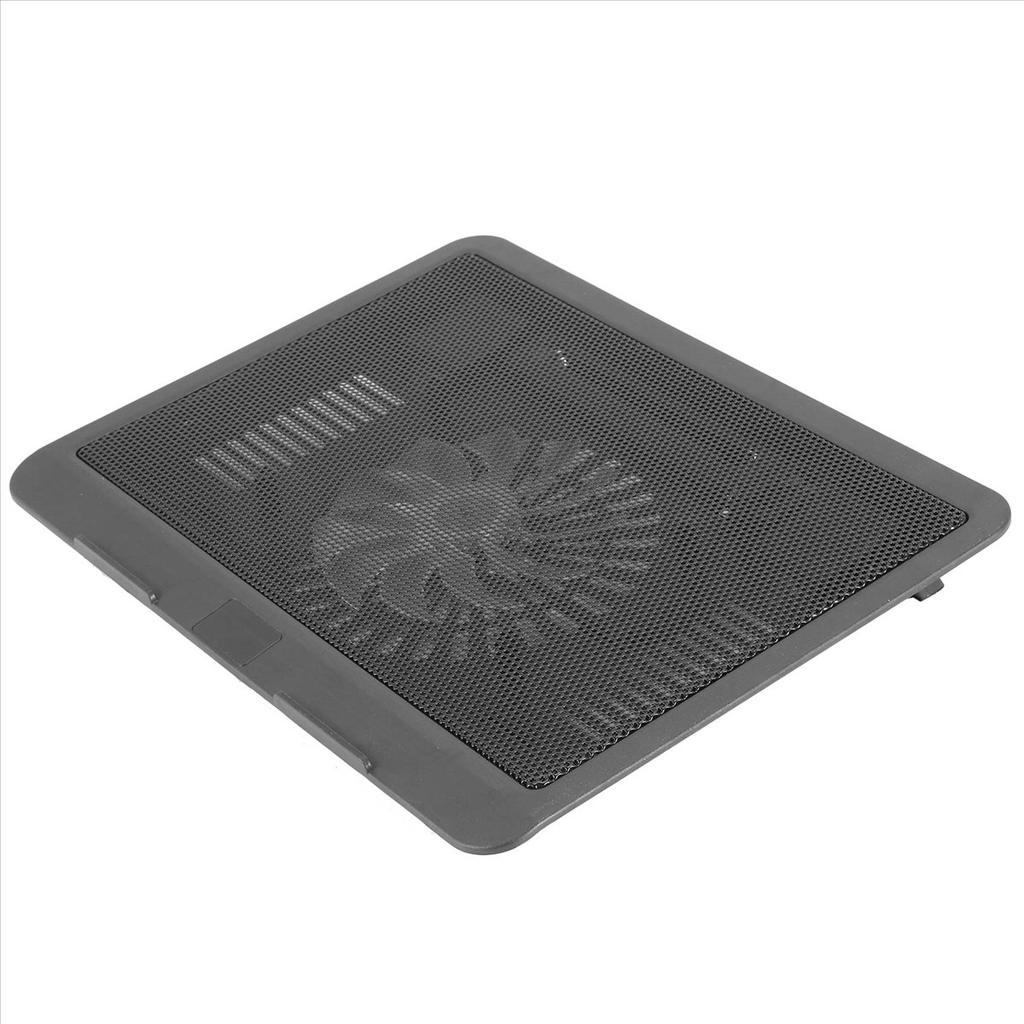 Laptop Fan Cooling Pad with Big Fans, Portable Laptop Cooling Fan with 2 in 1 USB Port, Blue LED Light, Adjustable Stand