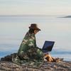 Camouflage-Campingdecke, Picknickdecke, Outdoor-Decke, Stranddecke – bauschig, verstaubar, leicht und warm