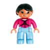 Big Building Blocks Boy Girls Family Policemen Figures Doll Compatible Duplos Children Kids Self Locking Bricks Assemble Toys