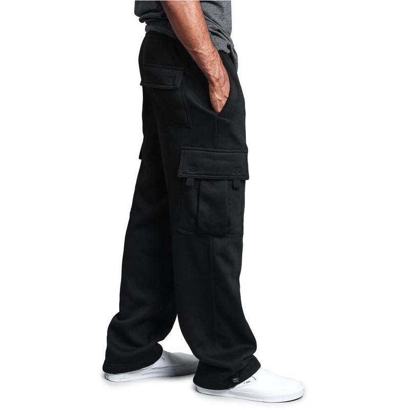 Loose Casual Plain Cargo Trousers Sport 