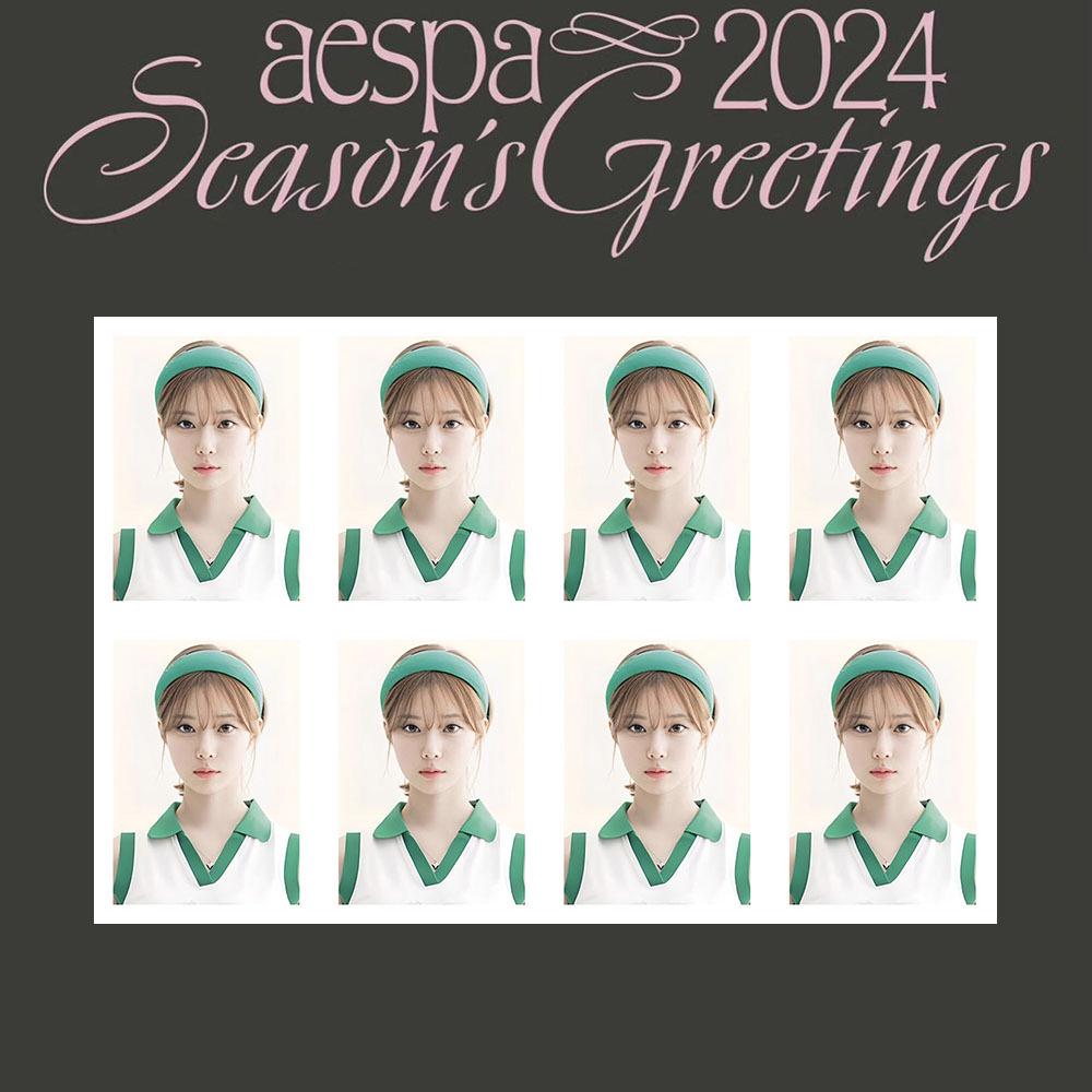 Aespa 2024 Season’s Greetings: Kim Winter ID Photo Calendar Photo