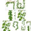 Faux Plant Monstera Deliciosa Liebm Vines Wall Hanging With Silk Flowers For Wedding And Restaurant Interior Decor