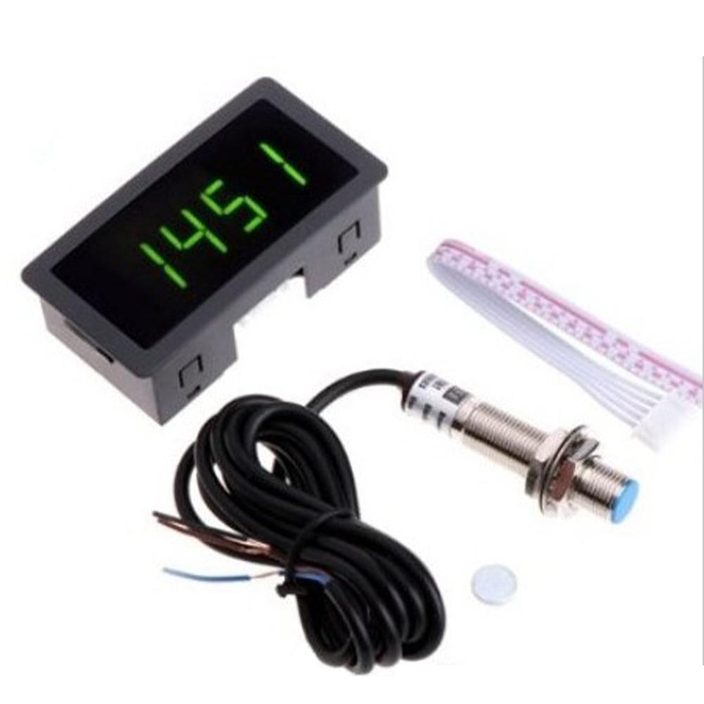 Versatile Speed Detector 4 Digit RPM Speed Meter with Hall Proximity Sensor