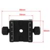 Haoge 50mm Subtend Double Dual Quick Release Clamp for Arca Swiss RRS Benro Rail Plate Nodal Slide CP-50BII