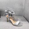Mode Sommer High Heel Sandalen für Damen 2025 Neuer Modestil Pinker Feenstil mit Rock Einriemen High Heel Schuhe