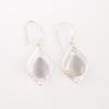 Selenite Gemstone 925 Sterling Silver Jewelry Handmade Designer Earrings 1.90" EE-35-41