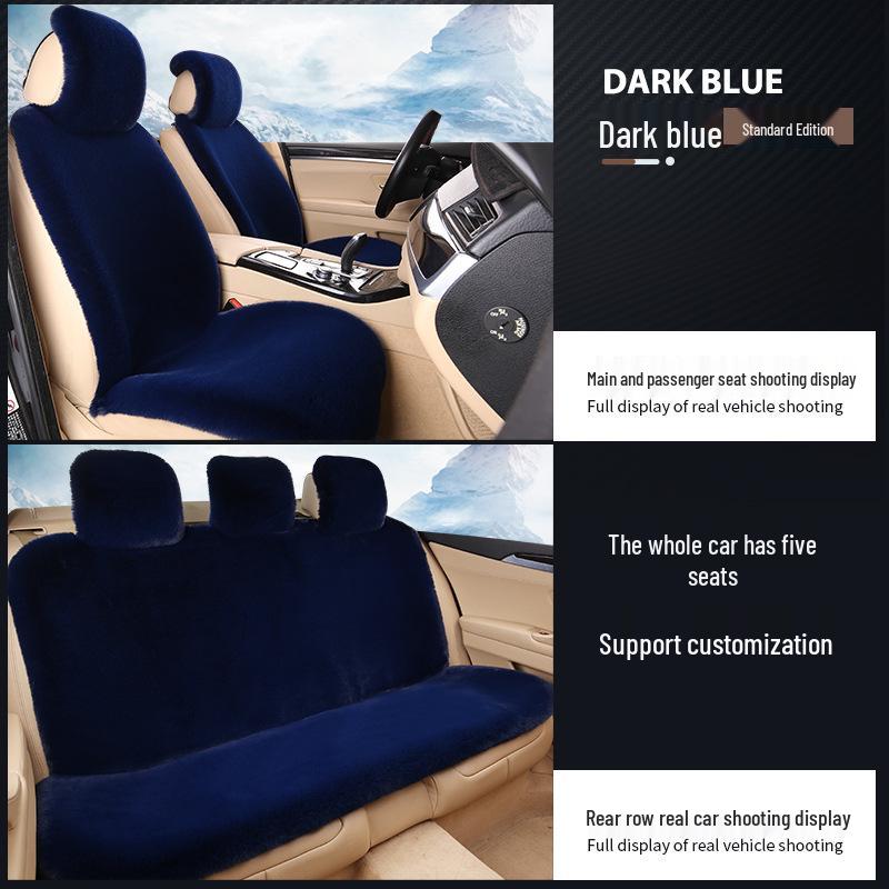 Universelles Plüsch-Winter-Autositzkissen mit vollständiger Umrandung