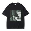 Funny Twilight Edward and Bella Eating Noodles In The Forest Tshirt Robert Pattinson Meme Tshirt Unisex Vintage Oversized T Shirts