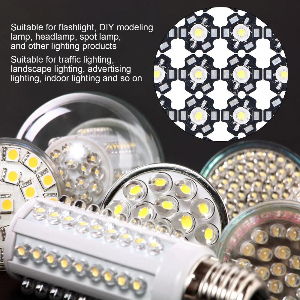 20PCS Aluminum Substrate LED Lamp Bead 3-5W High Power LED  DIY Lighting Fixtures