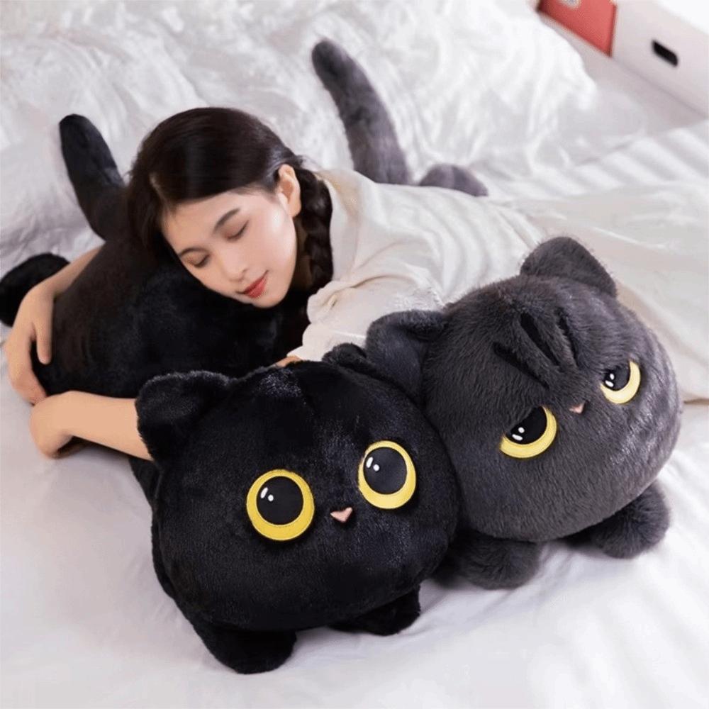Super Soft Black Cat Plush Toy Ins Style Cat Stuffed Toy Cat Plush Doll Birthday Gifts