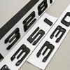 3D ABS Black Car Letters Logo 320i 325i 330i Rear Trunk Badge Emblem Sticker For BMW 3 Series 320i 325i 330i 318i Tail Marking xh6