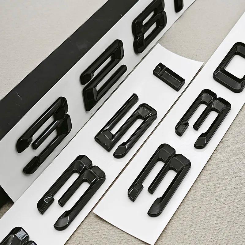 3D ABS Black Car Letters Logo 320i 325i 330i Rear Trunk Badge Emblem Sticker For BMW 3 Series 320i 325i 330i 318i Tail Marking xh6