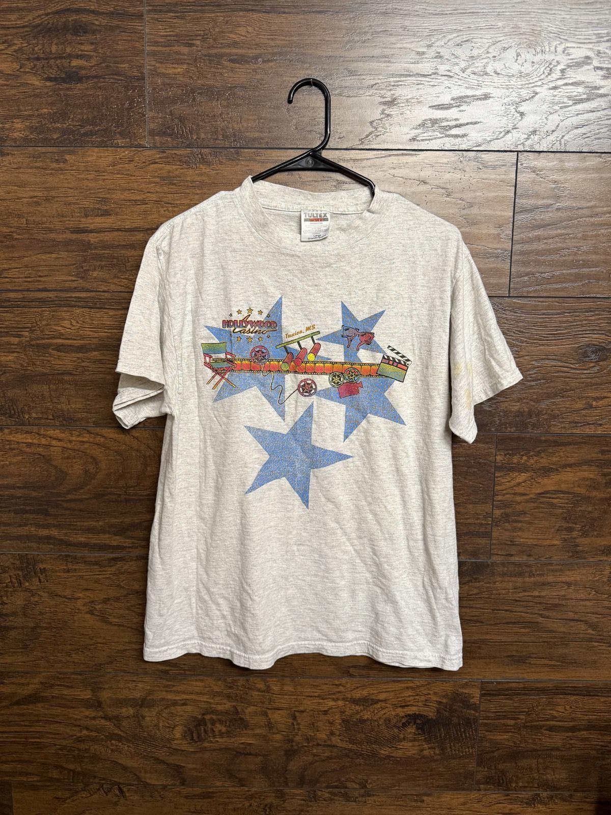 Y2K Hollywood Casino T-shirt Tunica Mississippi Tee L L