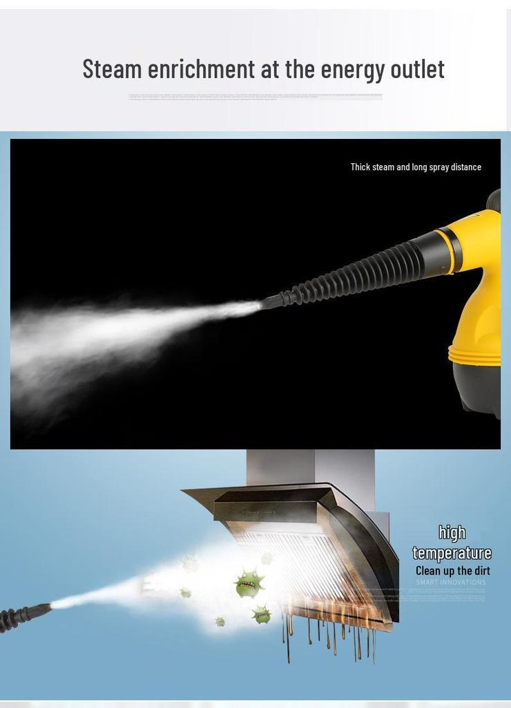 High-Temperature Multi-Functional Handheld Steam Cleaner for Kitchen & Home