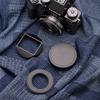 XE5 XF 27f2.8II Lens Hood with 39mm Adapter Ring for Fujifilm Fuji XF27mmF2.8 II XF23mmF2.8 R WR Metal Lens Shade Accessories