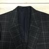 Japan Pierre Cardin Wool Blazer Spring Summer 92 A5 M-L Gray Check 2-Button(USED)