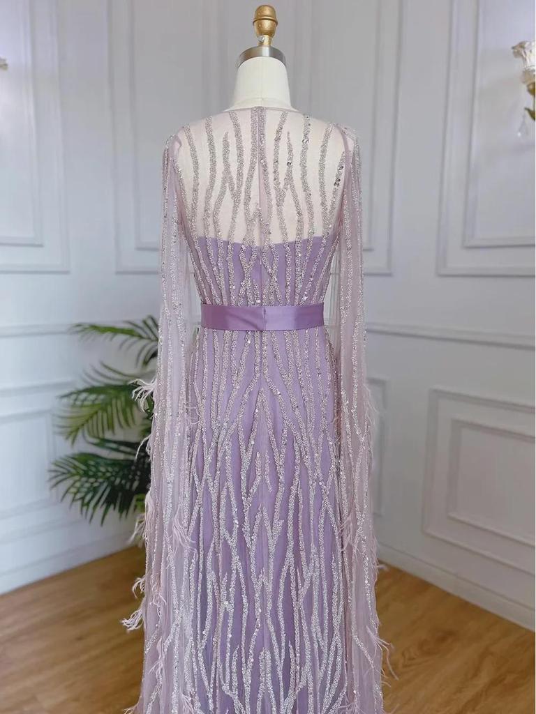 Elegant Cross-Border European-American Long Evening Dress for Banquets and Performances