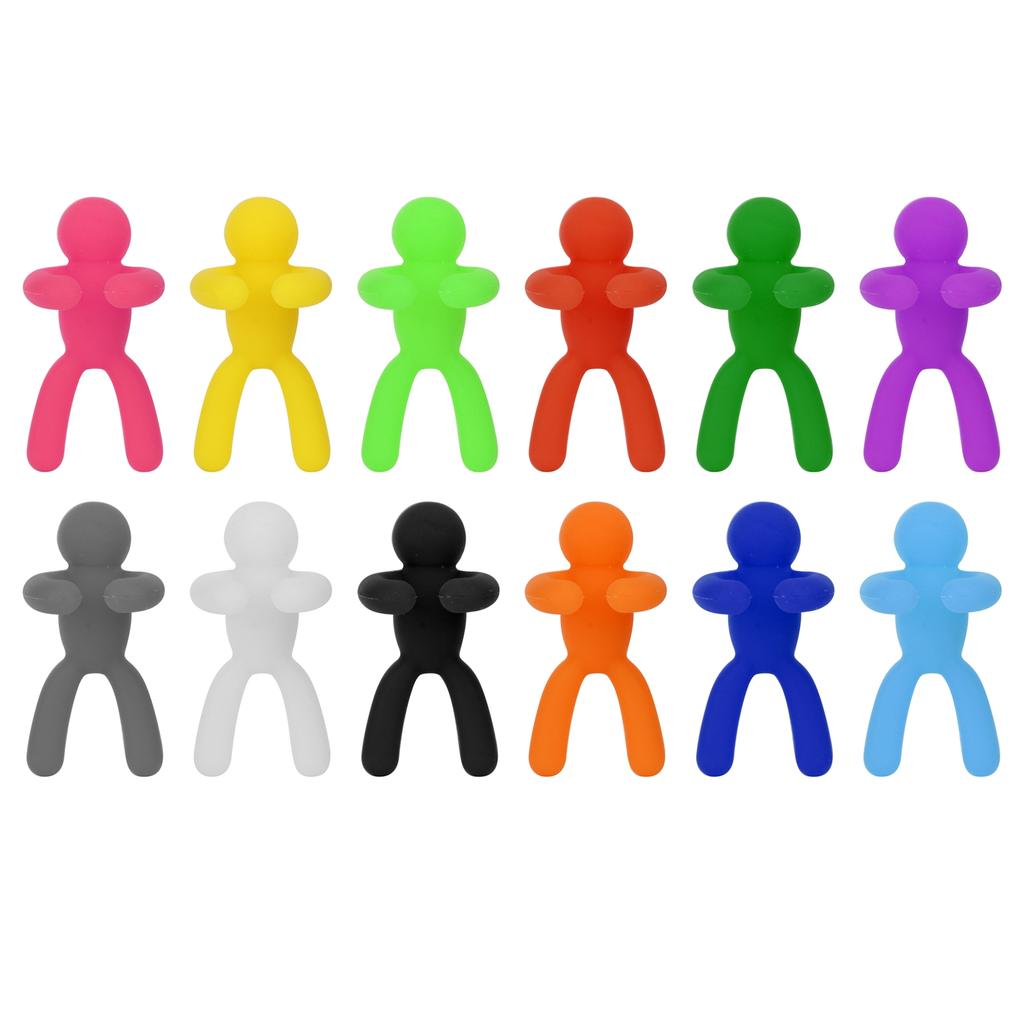 Silicone Wine Glass Marker Drinking Glass Identification Labels Tag Signs for Party Supplies