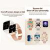 Rose Golden Smart Watch Ultra Thin Luxury Smartwatch Bluetooth Call Custom Dial Health Monitor Fitness Wristwatch for Ladies