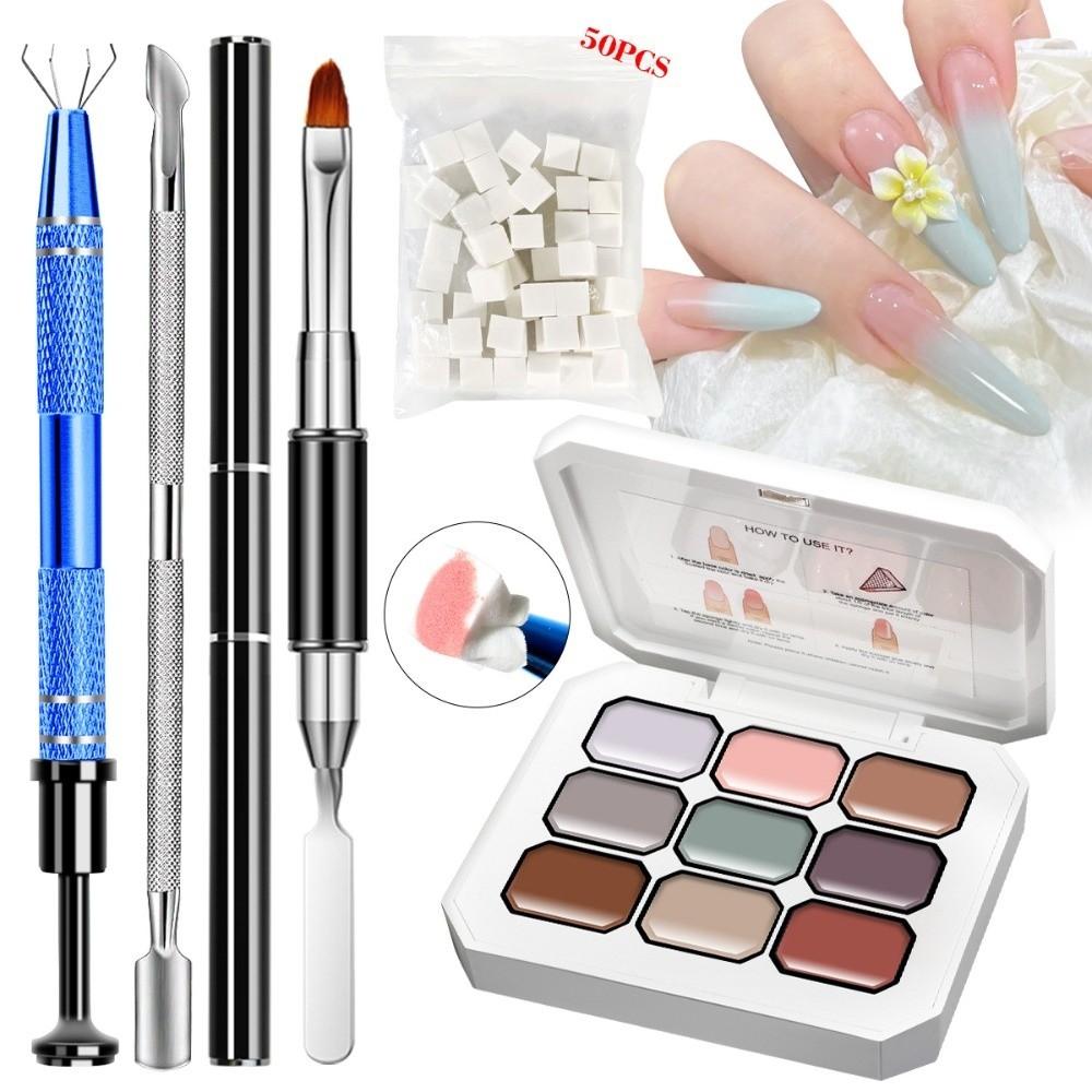 Sponge pentru Nail Art Foarte Saturat Gel cu Pigment Culoare 4/9/12 Culori pentru Unghii DIY Nail Art