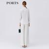 PORTS Women's Elegant Spring White Blouse