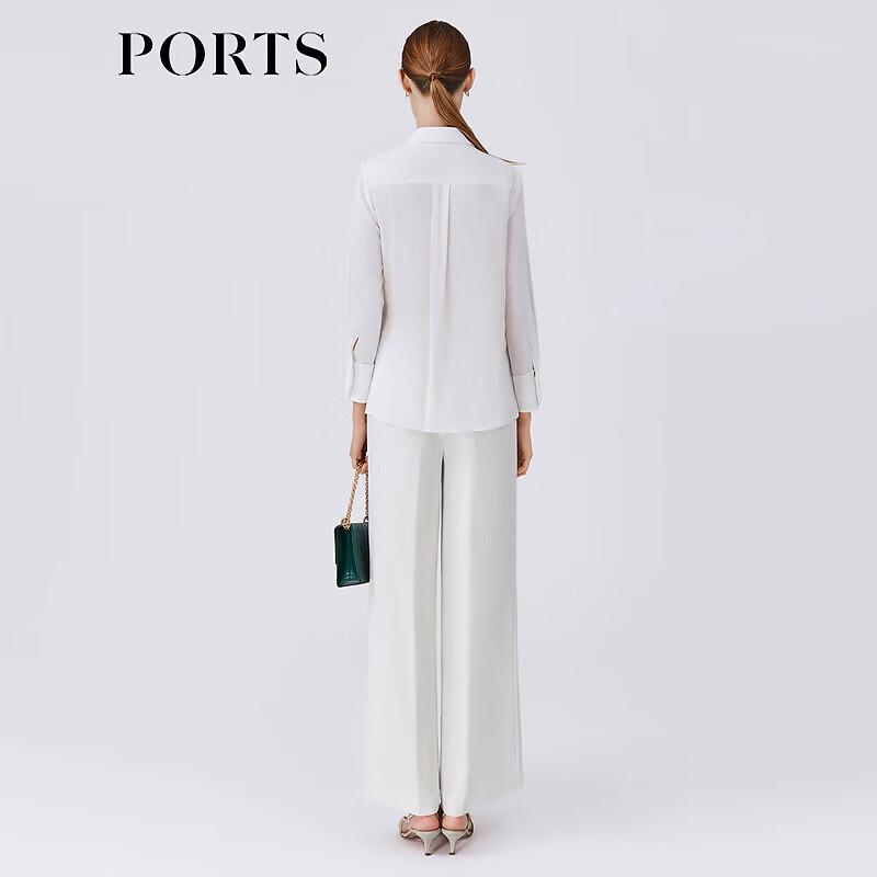 PORTS Women's Elegant Spring White Blouse