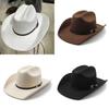 Western Cowboy Hat For Men Women Wool Felt Sun Protection Stylish Summer Accessory