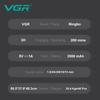 New VGR Home Hair Clipper Gradient Color Oil Head Clipper High-end Hair Trimmer Electric Hair Clipper with LCD Intelligent Digital Display V-656