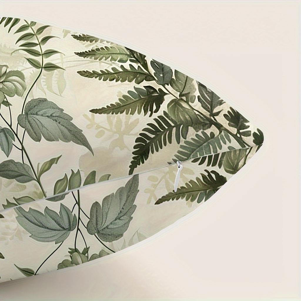 Minimalist Dragonfly Plant Pillow Cover Soft Velvet Double Sided Decorative Cushion For Sofa Living Room Bedroom Home Decor