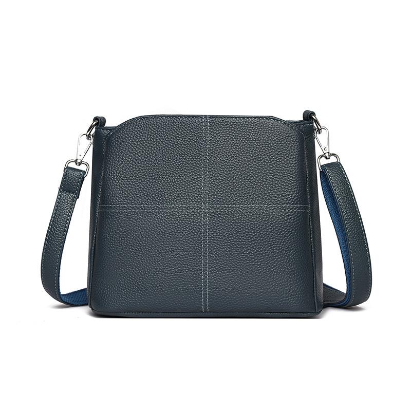 The first layer of cowhide messenger bag women's new fashionable versatile large-capacity shoulder bag real cowhide women's bag