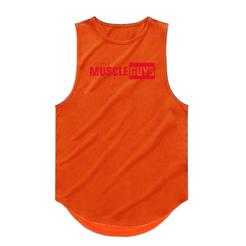 Do The Work  Muscleguys Summer New Brand Gym Sports Quick-drying Bodybuilding Fitness Mesh Fashion Breathable Cool Sleeveless Shirt