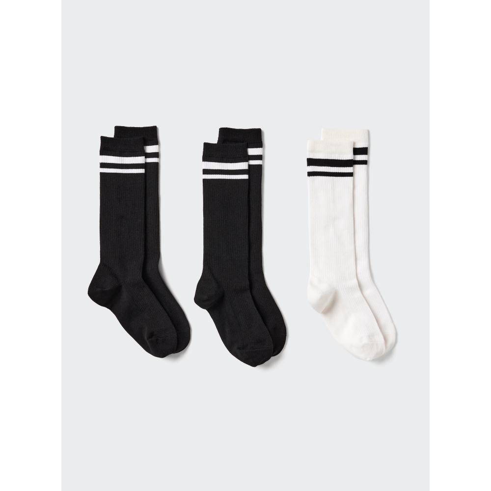 

Uniqlo Kids High Socks 3p Line 09 BLACK/KIDS 18cm