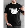 Europäische Größe Herren T-Shirt mit dem Design "If It'S Time to Jump" - Entspannter Rundhalsausschnitt, Kurze Ärmel, Hergestellt aus , Leicht und Luftig