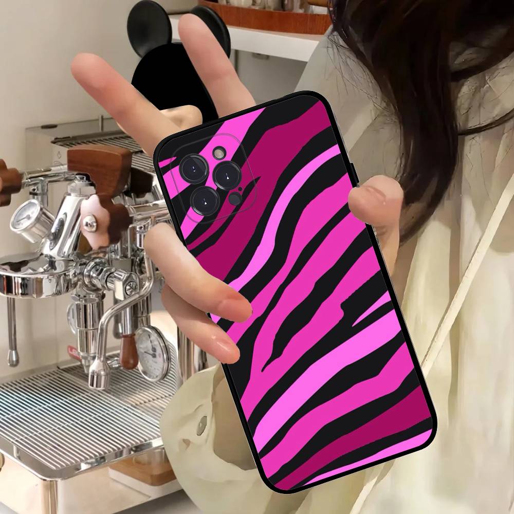 

Zebra Pattern Art Phone Case For IPhone 17 16 15 14 11 12 13 Pro Max Plus Mini Soft Back Cover iPhone 12pro max