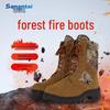 Fire-Resistant Camouflage Suede Forest Firefighting Boots - Anti-Slip, Anti-Puncture, Anti-Stab, and Anti-Smash Protection
