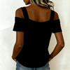 Womens Short Sleeve Cute Sexy  T Shirts Fashion Outfits Basic Clothes