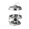 Gold Round Stainless Steel Folding Chafing Dish Set with Folding Frame