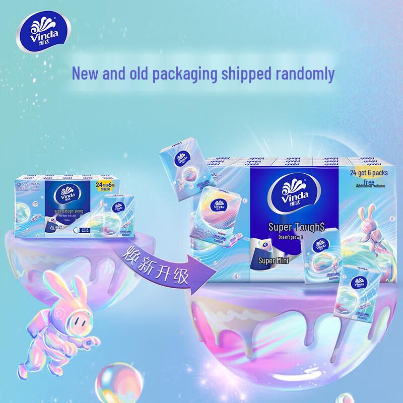 Vinda Super Mini 4-Ply Handkerchief Tissues (30 Packs)
