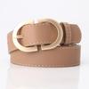 Korean Style Women's Faux Leather Belt: Versatile, Trendy, Plain Body-Shaping Decorative Waistband for Outerwear