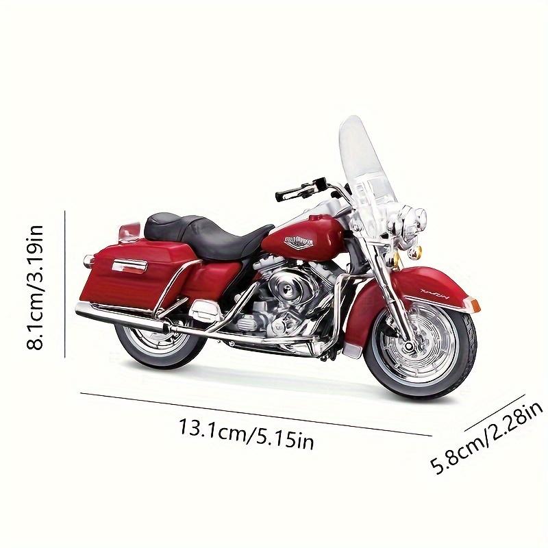 1:18 Scale 1999 FLHR Road King 2013 FLHTK Electra Glide Ultra Limited Collectible Diecast Motorcycle Models Weather Resistant Plastic Toy Vehicles