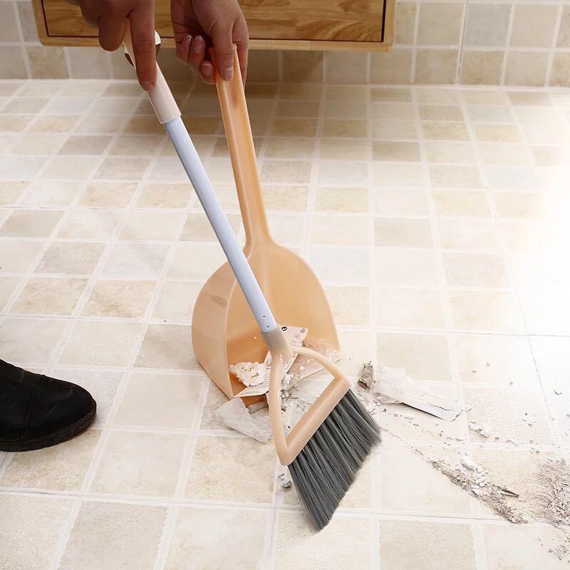 Kids' Mini Cleaning Set: Broom, Dustpan & Mop Toy for Playhouse or Kindergarten