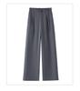 Stylish Women's High-Waisted Stretchy Straight-Leg Pants - Slimming, Loose Fit, Versatile Wide-Leg for Spring/Winter 2026.