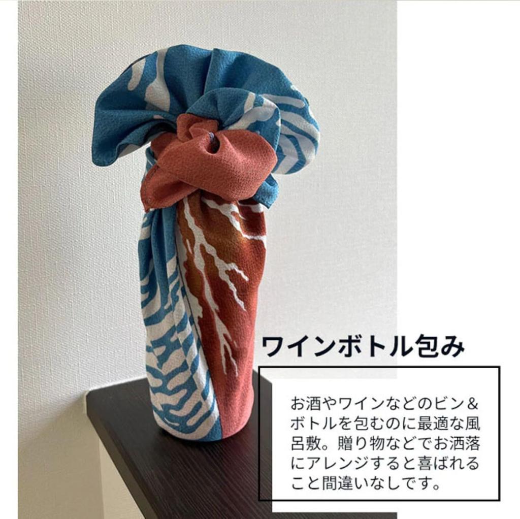 Daiko Sangyo Furoshiki crepe (wrapping cloth), 2-width fabric, Ukiyo-e print, Nihonbashi, 4-3