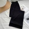 Pantaloni Casual Eleganti in Maglia di Cashmere Morbidi a Gamba Dritta Pantaloni a Gamba Larga di Lana Streetwear Moda High Street Pantaloni Femminili
