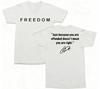 2026 Freedom Offending Doesnt Mean Youre Right Charlie Kirk Letter Printed Tshirt Street Hip Hop Top Mens Casual Clothing