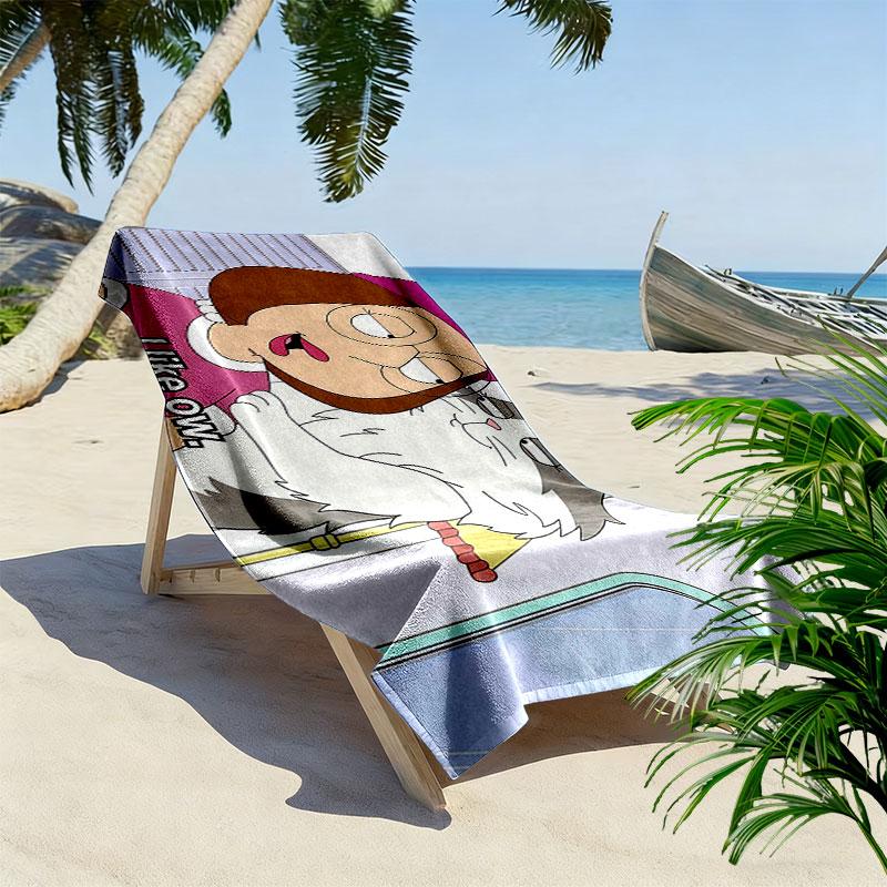 Meg Griffin Print Beach Towel, Large Soft Quick Dry Towel for Beach Camping Swimming