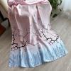 Summer Versatile Silk Scarf Premium Lijing Forging Long Scarf Travel Sunscreen Simulation Silk Flower Silk Scarf Women