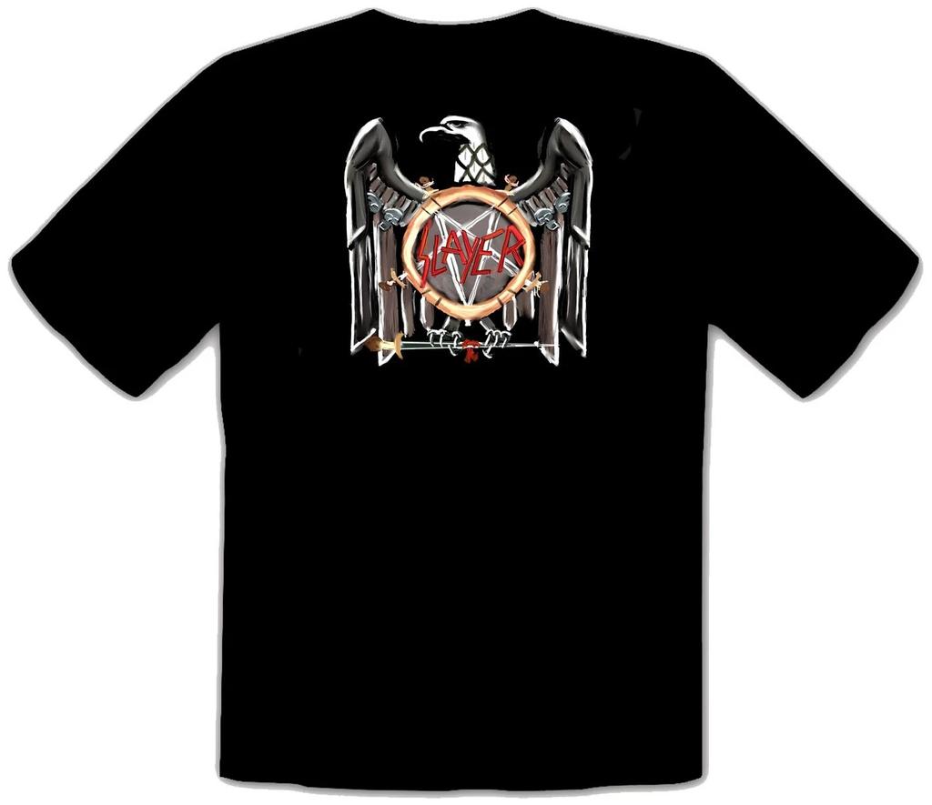 Slayer logo Schwarze Punk Rock Music Fun T-Shirt